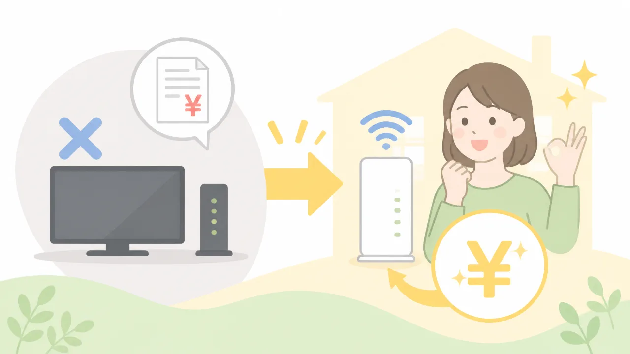 J:COMからソフトバンク光へ乗り換える手順と費用・注意点