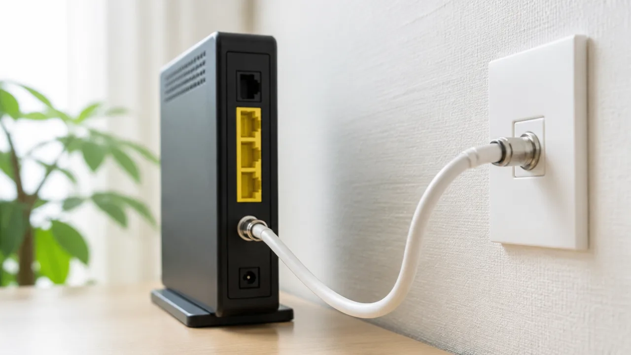 同軸ケーブルでインターネットにつながる仕組みをやさしく解説